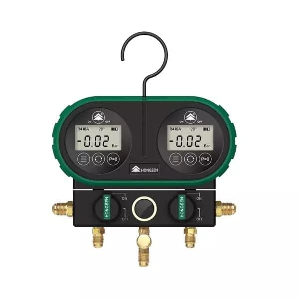 HS-DVS60-101A-60 Dijital ManifoldR R32/R134/R1234/R22/R600/R507/R404/R410 Ø80 90 CM Hortumlu