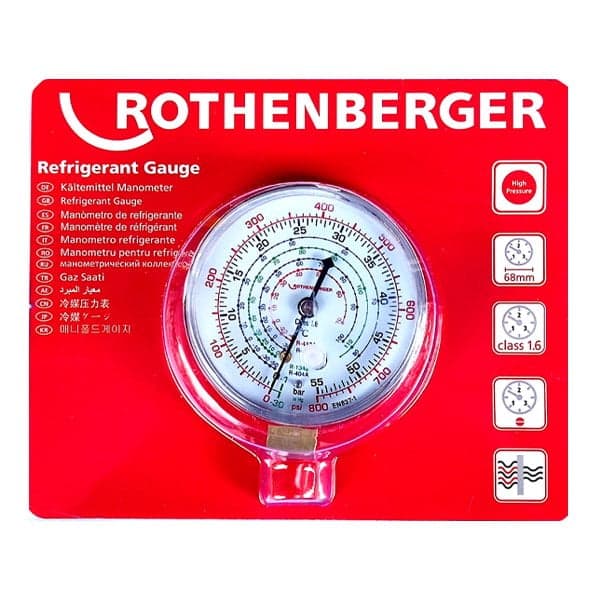 Yüksek Basınç Manifold Saati 68MM R22-R134-R404 Kod:R01100021 - A1707.22